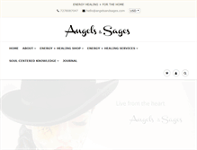 Tablet Screenshot of angelsandsages.com